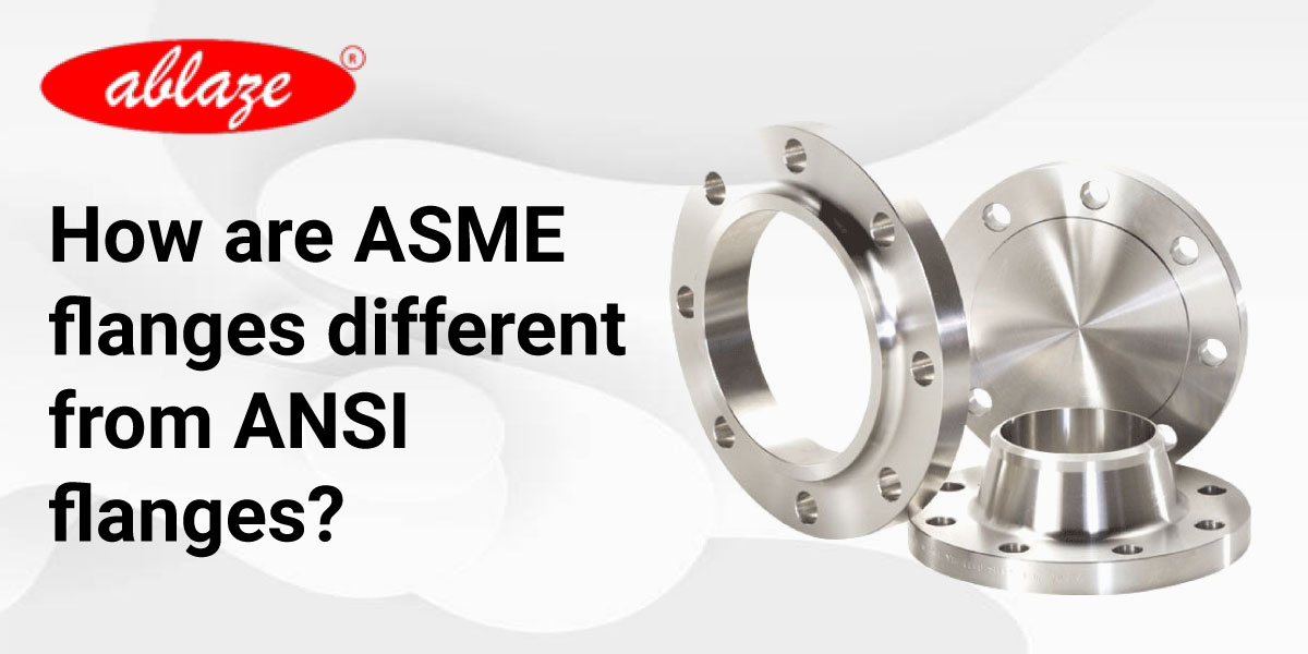 How are ASME flanges different from ANSI flanges?